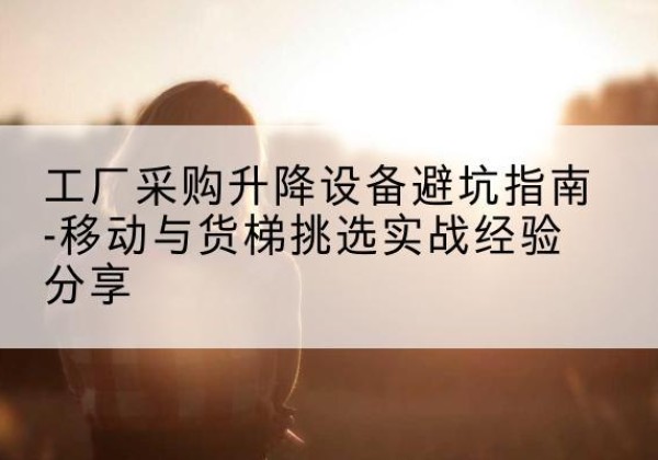 镇赉移动式升降机怎么选-工厂采购升降设备避坑指南-移动与货梯挑选实战经验分享